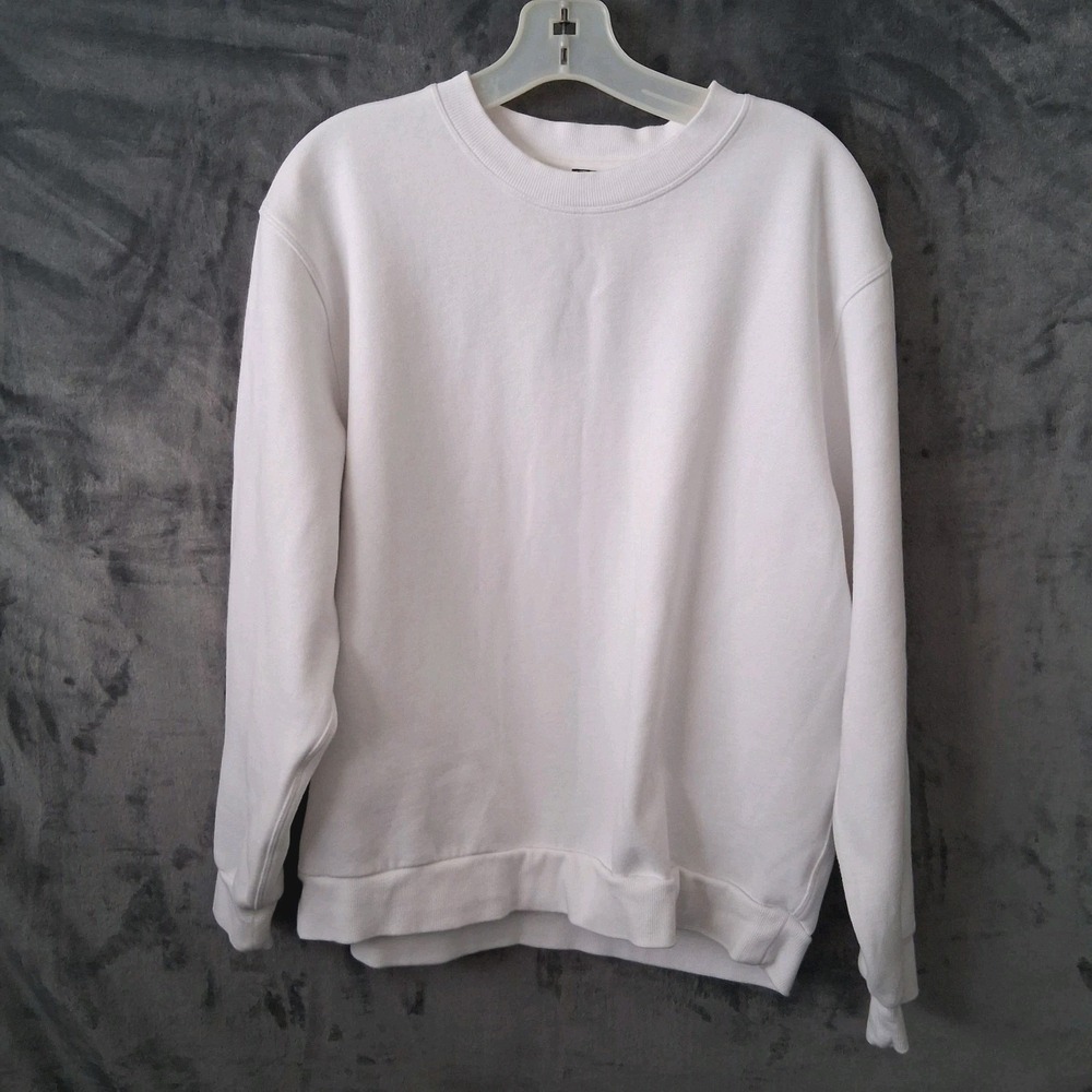 Lululemon Oversized Crewneck Sweatshirt Women‎ Size Medium White Pullover